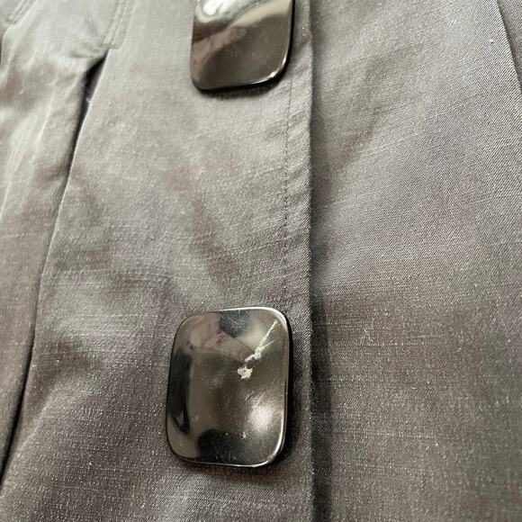 FOREVER Black Blazer Button Down Swing Cropped 1/2 Sleeve Jacket S - Picture 8 of 11